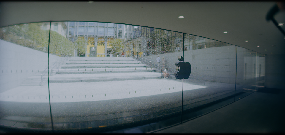 Capture applied to Image 2 · color-graded image captured with an iPhone 17 Pro and a 1.55× anamorphic adapter (ProRes RAW Open Gate)