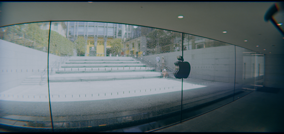 Chromatic Aberration applied to Image 2 · color-graded image captured with an iPhone 17 Pro and a 1.55× anamorphic adapter (ProRes RAW Open Gate)