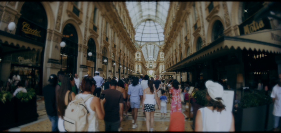 Detail Transfer applied to Image 1 · color-graded image captured with an iPhone 17 Pro and a 1.55× anamorphic adapter (ProRes RAW Open Gate)