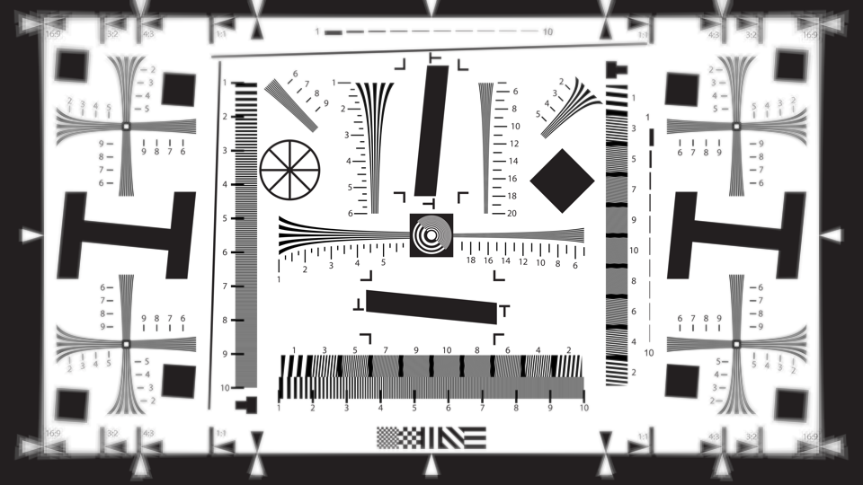 Focus & Field applied to ISO 12233 chart
