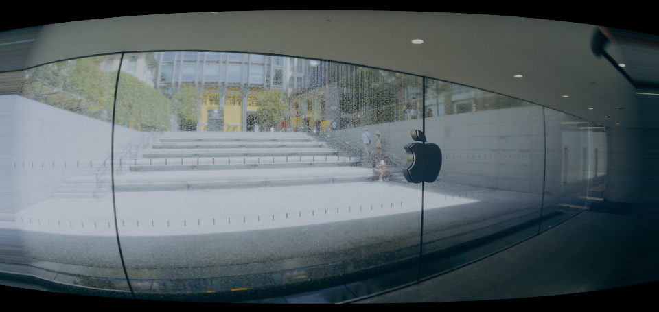 Geometry applied to Image 2 · color-graded image captured with an iPhone 17 Pro and a 1.55× anamorphic adapter (ProRes RAW Open Gate)