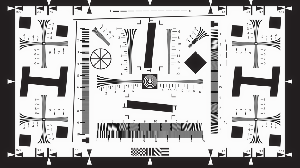 Internal Element Contamination applied to ISO 12233 chart