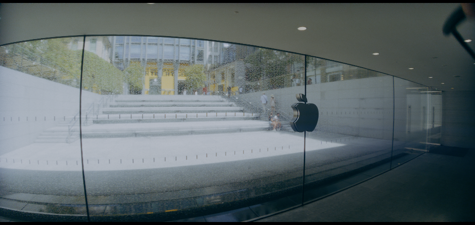 Internal Element Contamination applied to Image 2 · color-graded image captured with an iPhone 17 Pro and a 1.55× anamorphic adapter (ProRes RAW Open Gate)