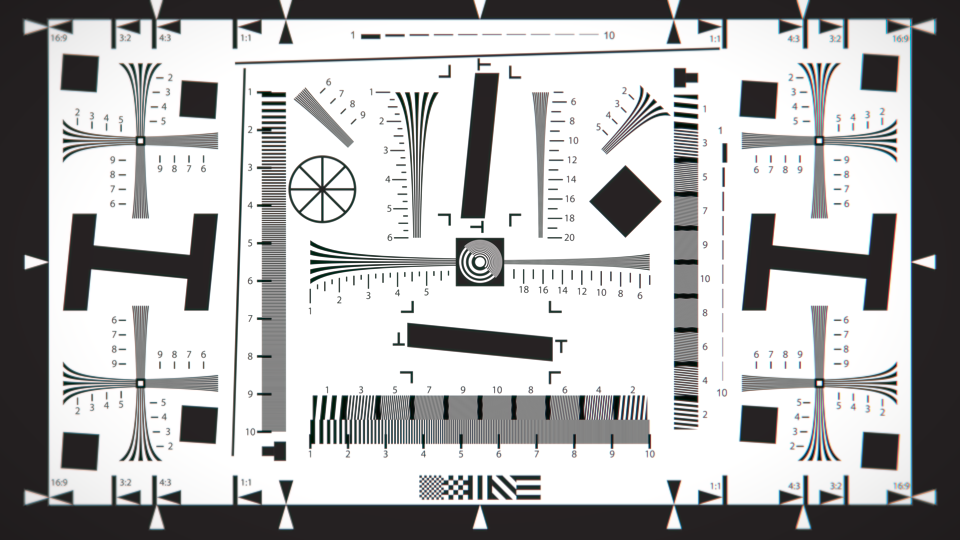 Look applied to ISO 12233 chart