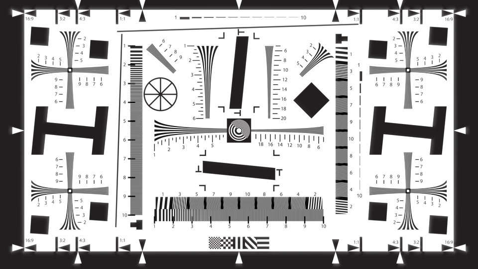 Off-Axis Character applied to ISO 12233 chart