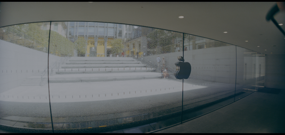 Transmission applied to Image 2 · color-graded image captured with an iPhone 17 Pro and a 1.55× anamorphic adapter (ProRes RAW Open Gate)