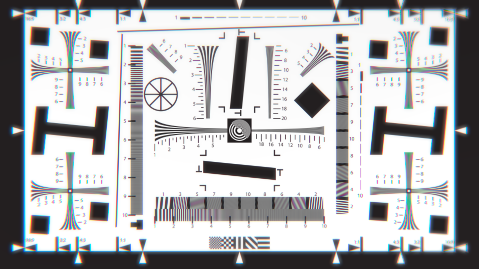 Variation applied to ISO 12233 chart