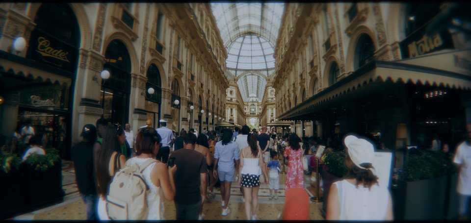 Variation applied to Image 1 · color-graded image captured with an iPhone 17 Pro and a 1.55× anamorphic adapter (ProRes RAW Open Gate)